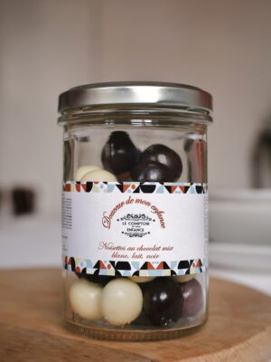 Trio de noisettes enrobées (3 chocolats)