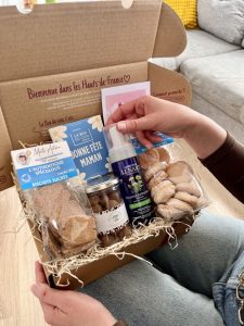 detail box cadeau fete des meres produits locaux