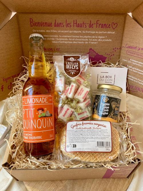 Box cadeau La Ch’ti Gourmande avec gourmandises du Nord