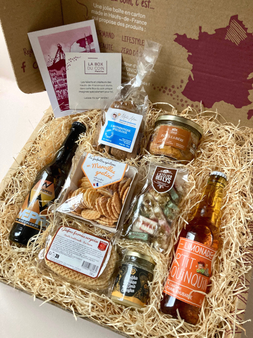 box cadeau authentique nord avec produits locaux du nord
